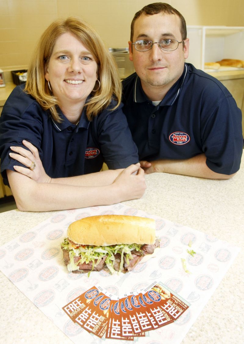Jennifer and Adam Share, owners of Jersey Mike's Subs, 4249 N. High St., are raising money for the ALS Foundation. From today through Sunday, May 16-19, the two will offer cards for free subs with a $2 donation to the ALS Association. 